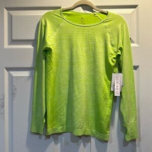 NWT! Eleven Venus Williams Absolute Seamless Lime Green Long Sleeve Top XL